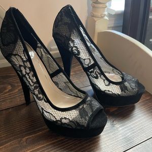 Lace stilettos